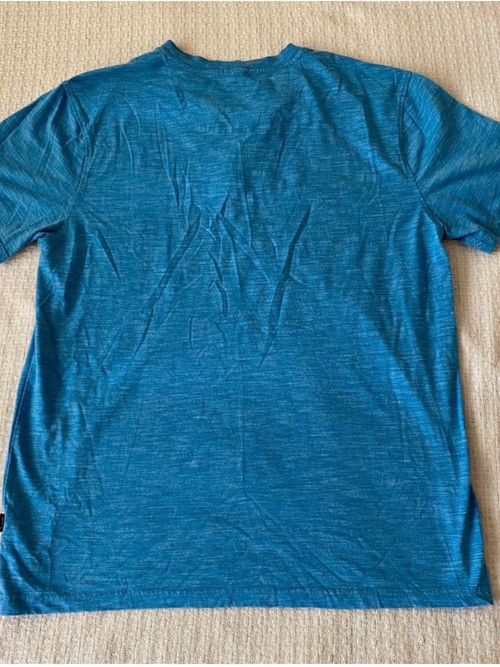 Lee Blue Short-Sleeve Henley with Contrast Placket - Picture 4 of 6